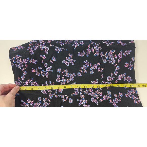 Torrid sz 2 (2X) tank tunic dress summer floral coquette stretch comfort black - Picture 8 of 8